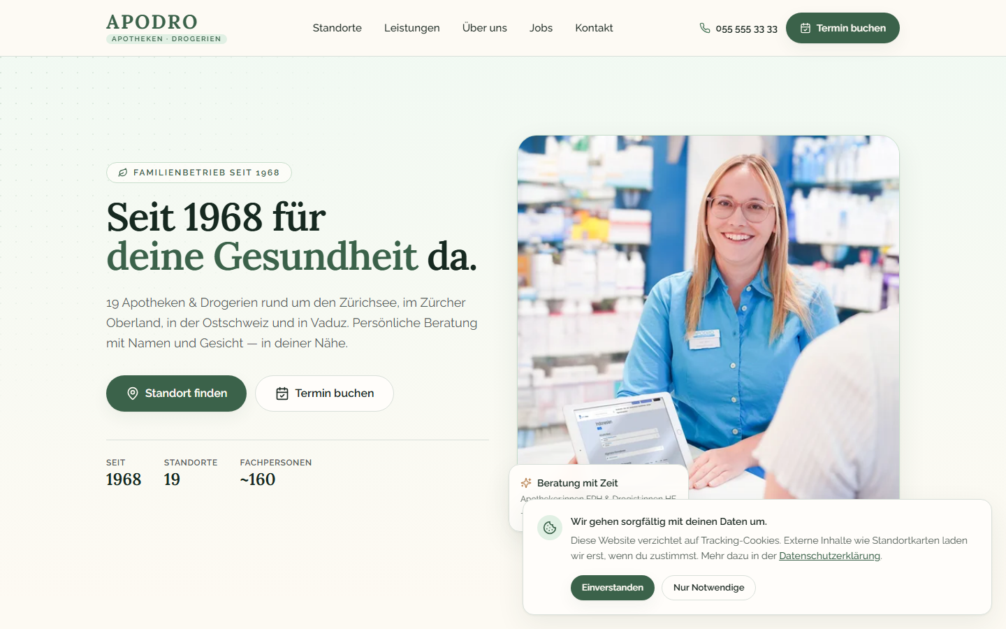 Redesign-Studie: APODRO, Apotheken & Drogerien Rüti ZH